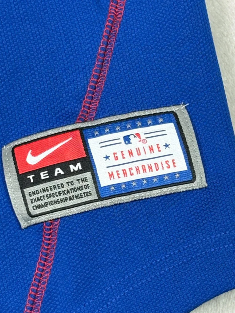 Vintage Nike Team Fit Dry XL Chicago Cubs Kosuke Fukudome Blue Stitched Jersey
